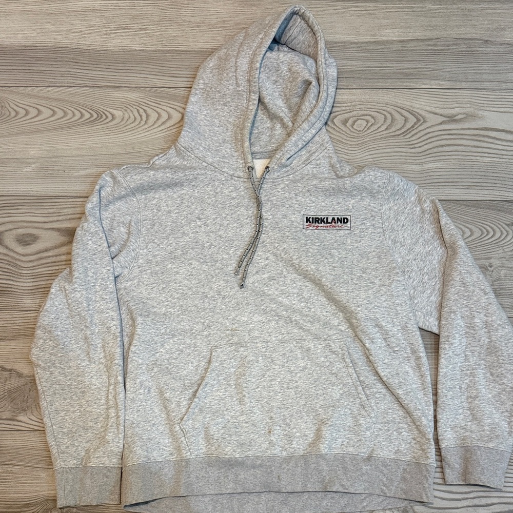 Kirkland Signature Light Gray Pullover Hoodie